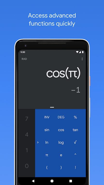 Google Calculator advanced functions