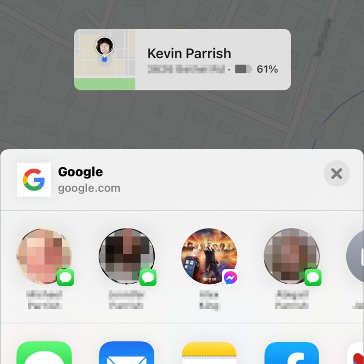 how to share location iphone google maps ios options