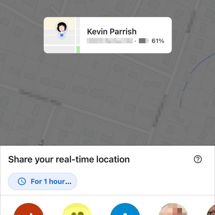 how to share location iphone google maps options