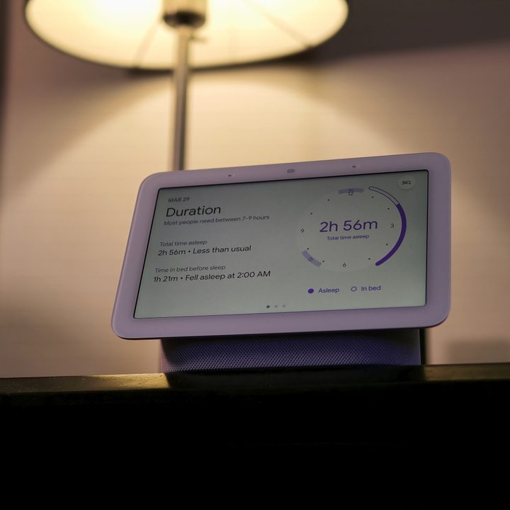 Google Nest Hub 2nd-gen sleep efficiency.