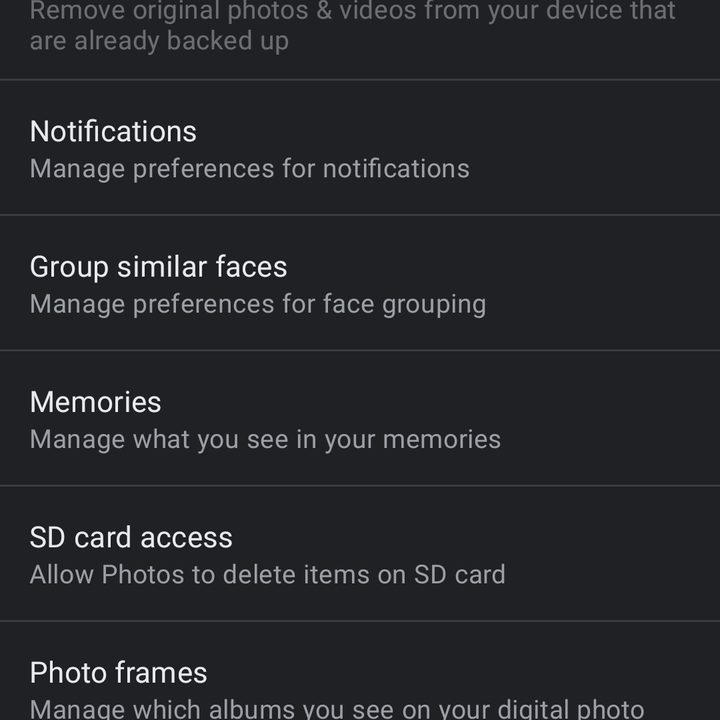 Google Photos App Backup Sync