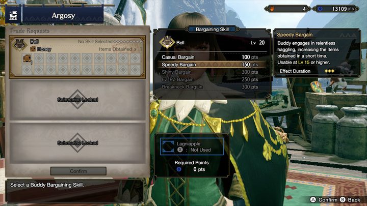 Monster Hunter Rise buddy bargaining