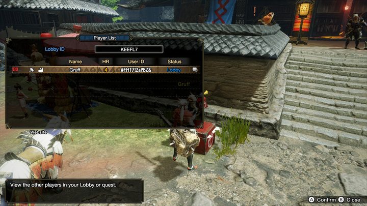 Where to find Lobby ID in Monster Hunter Rise