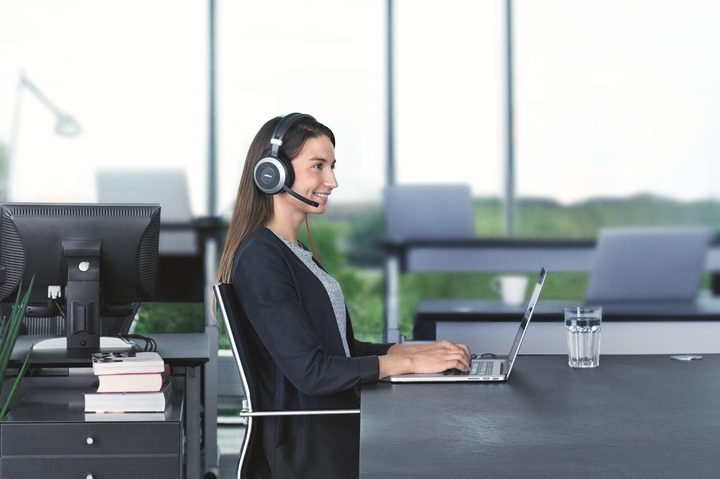 Jabra Evolve 80 UC Duo side view