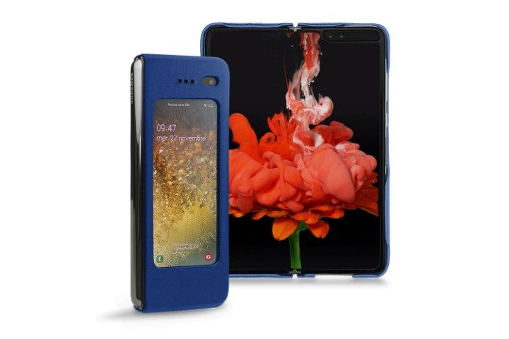 Noreve Leather Cover in blue