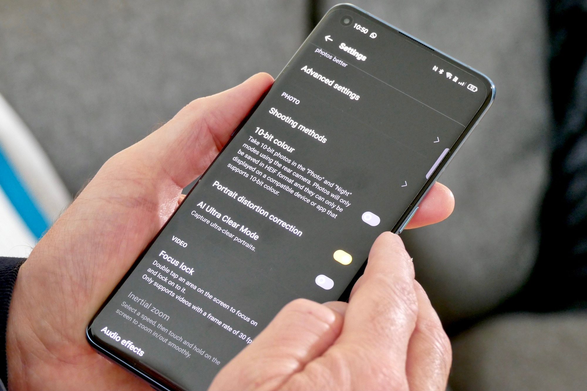 oppo find x3 pro review 10 bit setting