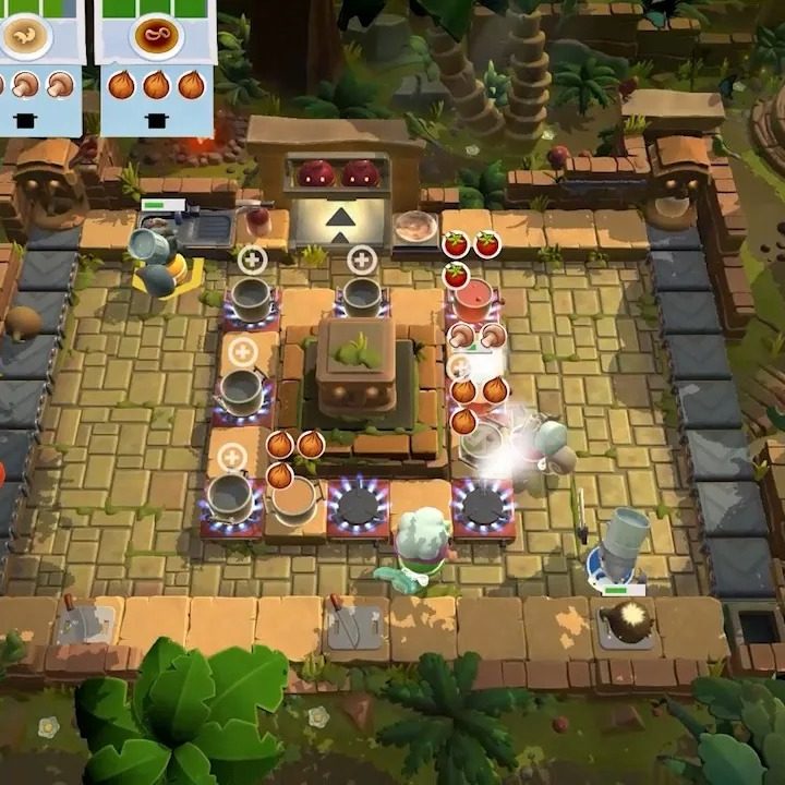 Overcooked chefs making soup.