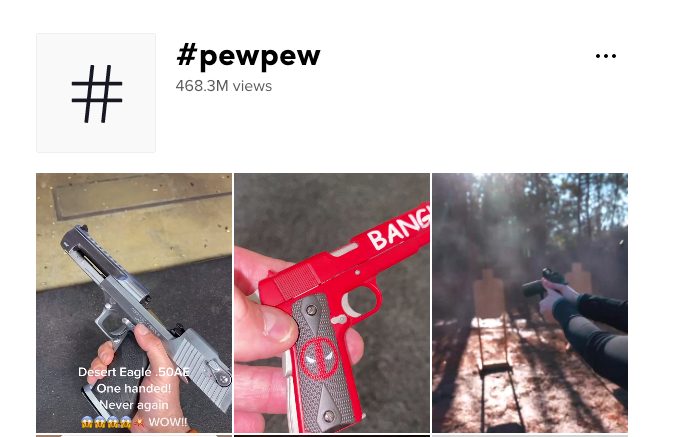 pewpew hashtag on TikTok