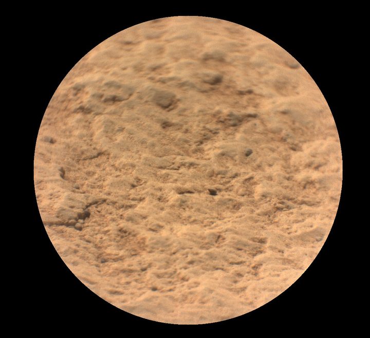 This image shows a close-up view of the rock target named &ldquo;M&aacute;az&rdquo; from the SuperCam instrument on NASA&rsquo;s Perseverance Mars rover. It was taken by SuperCam&rsquo;s Remote Micro-Imager (RMI). &ldquo;M&aacute;az&rdquo; means Mars in the Navajo language.