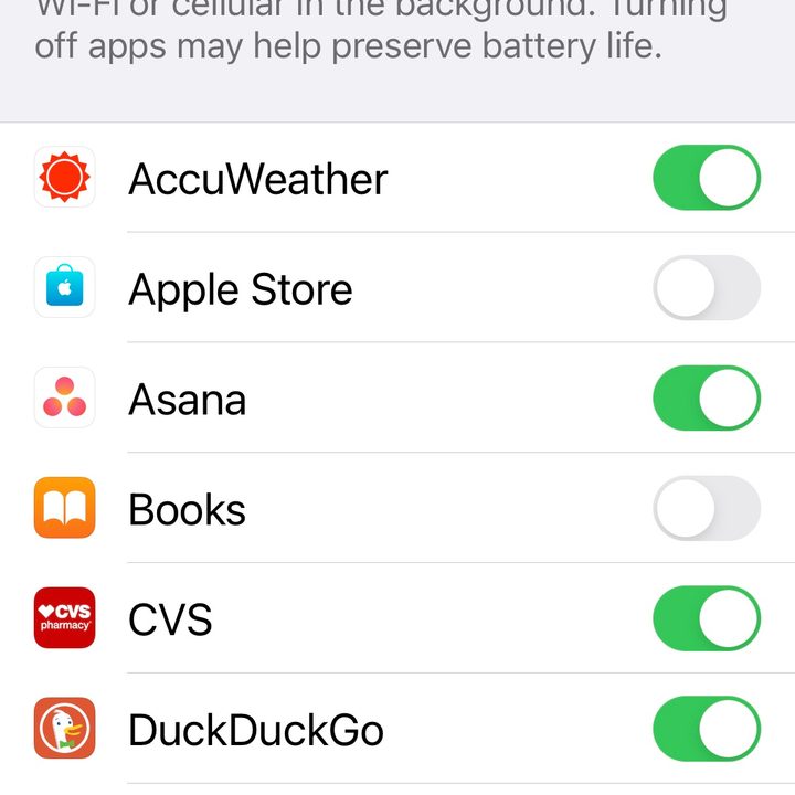 Background App Refresh