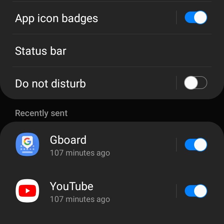 Samsung Android 10 Notifications See All