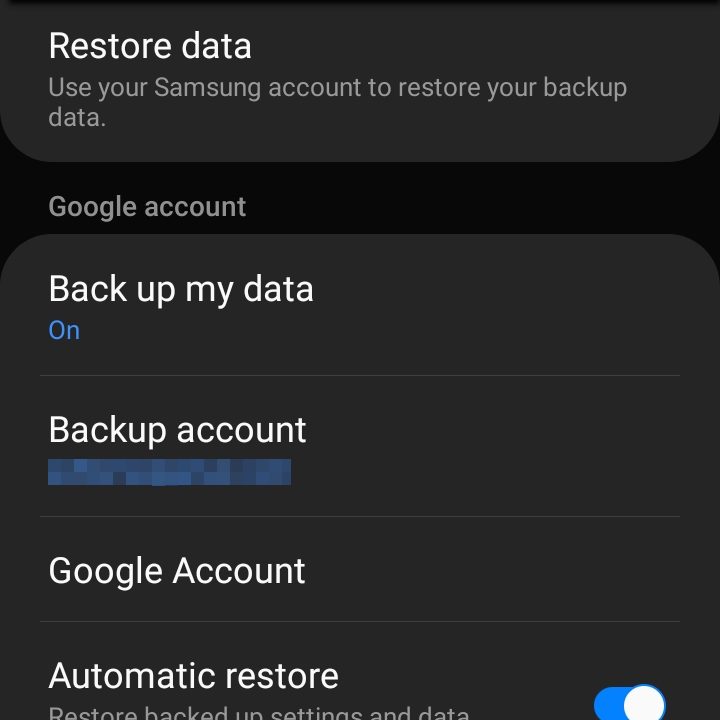 Samsung Back Up Data