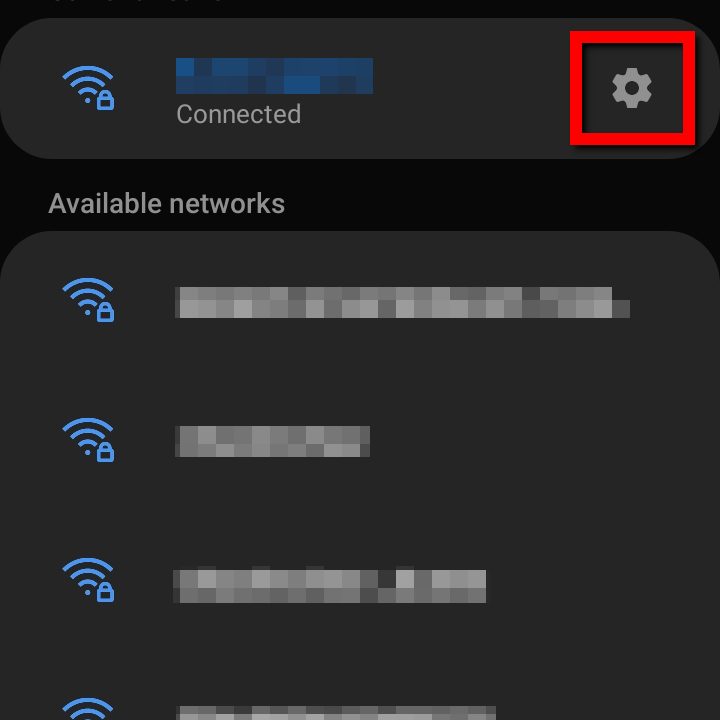 Samsung Tap Network Cog