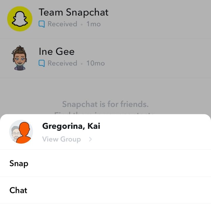 Snapchat add more people to group chat