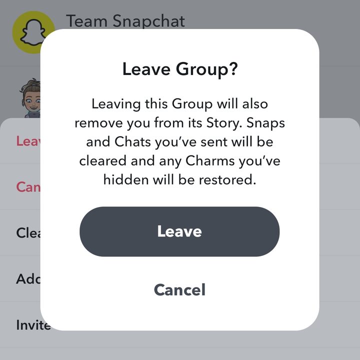 Snapchat choose friends to add to group chat