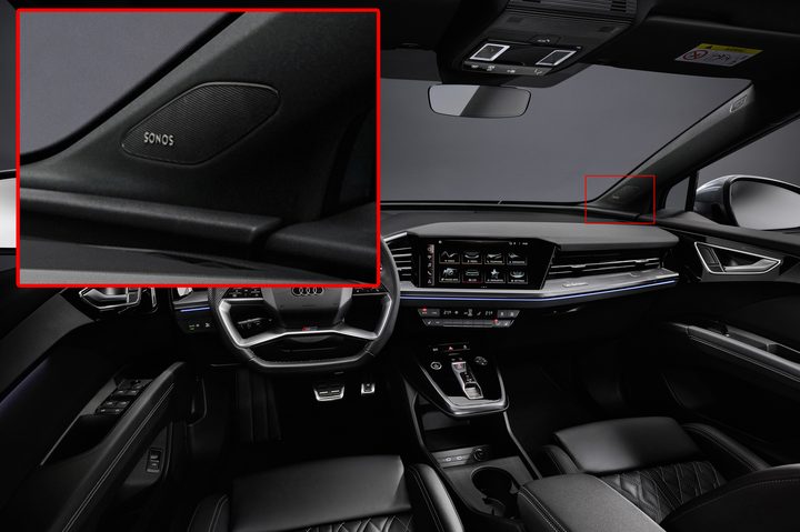 Sonos Speaker inside 2022 Audi E-Tron