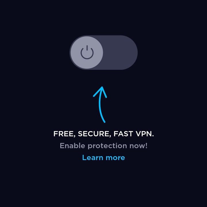 Ookla speedtest app showing VPN.
