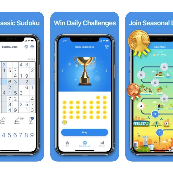 Sudoku.com lets you play Soduko with various challenges.