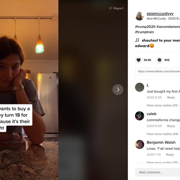 TikTok gun trend
