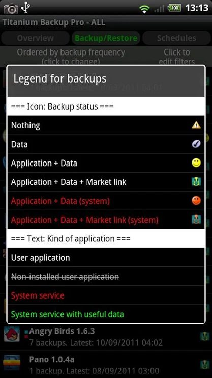 Titanium Backup Screenshot 3