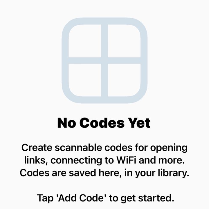 Visual Codes App Add Code