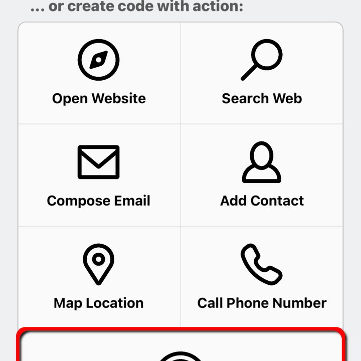 Visual Codes App Select Wi-Fi