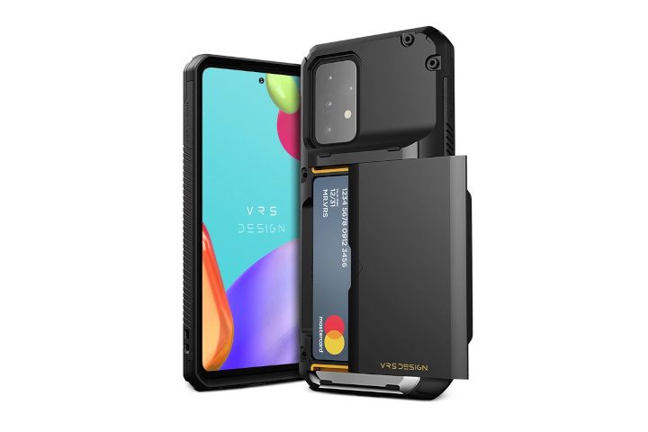 The VRS Design Damda Slide pro phone case, showing off the card compartment.