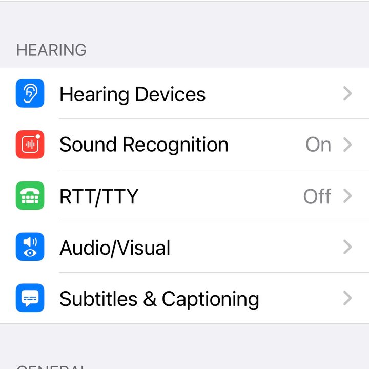Accessibility shortcut