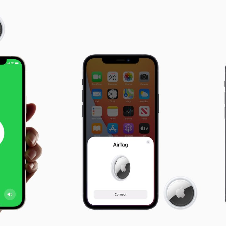 Apple air tag iphone screens.
