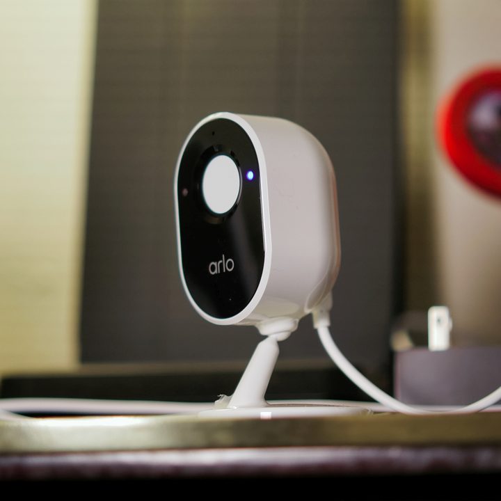 Arlo Essential Indoor Security Camera privacy shutter