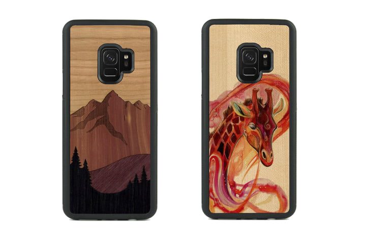 Carved Traveler Wood Case for Galaxy S9