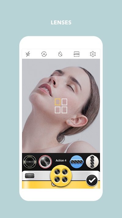 Cymera app photo lenses.