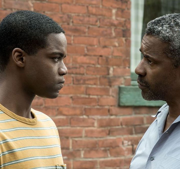 Jovan Adepo and Denzel Washington in Fences.