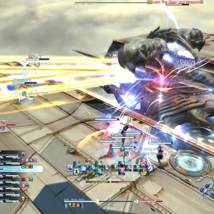 Diamond Weapon tank position