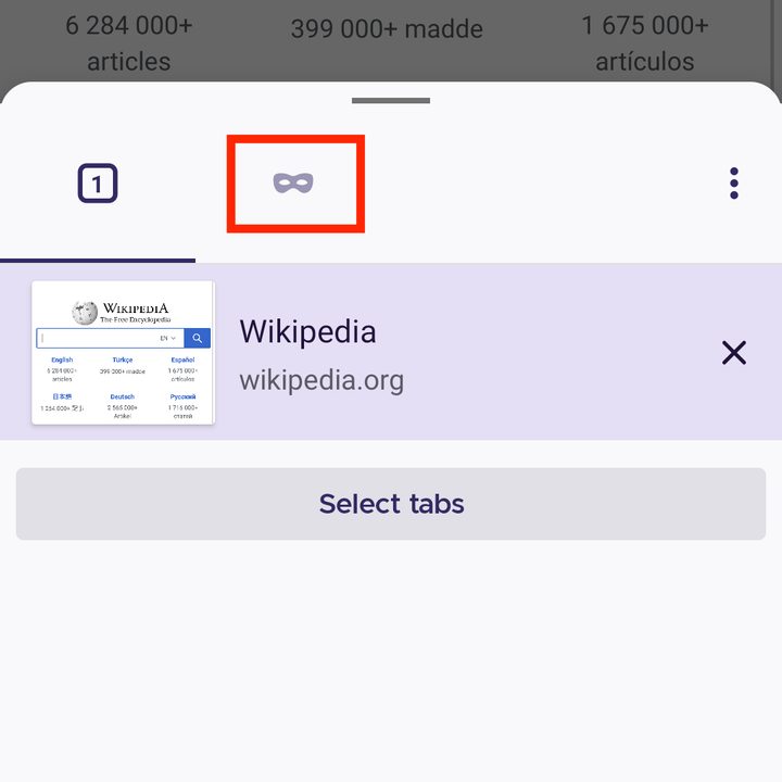 Firefox Android private browsing mode