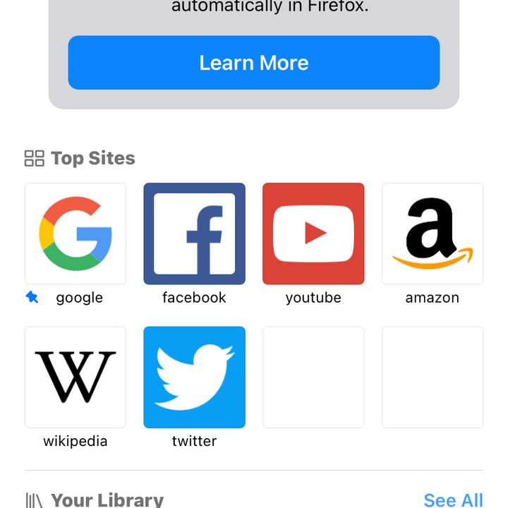 Firefox iOS private browsing