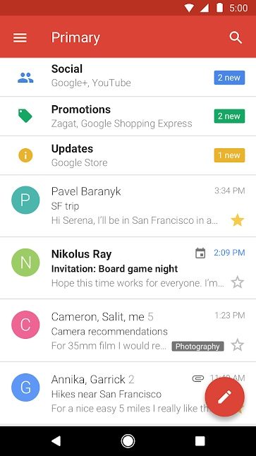 best lite apps gmail go1