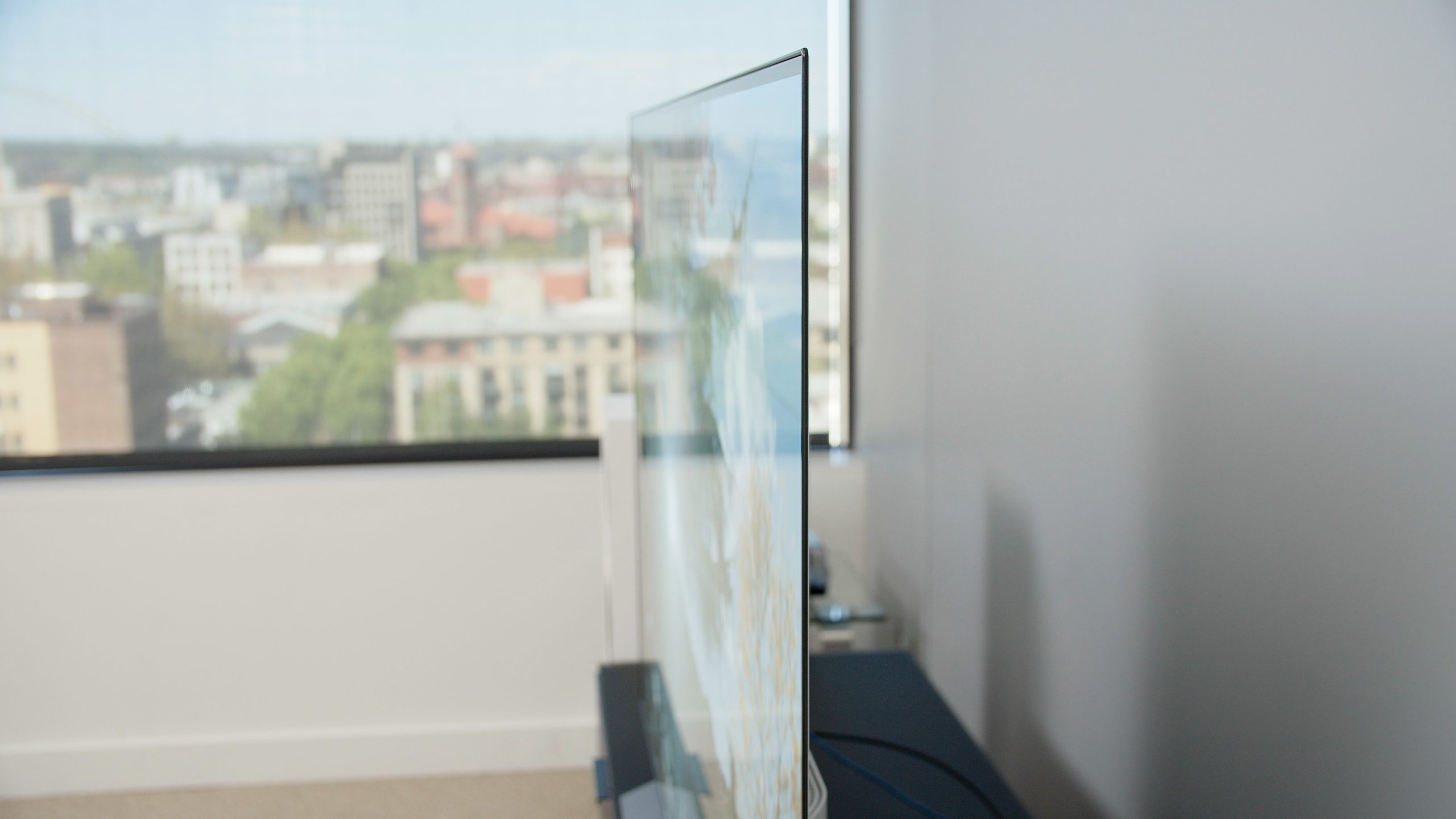 LG C1 OLED 4K TV side view