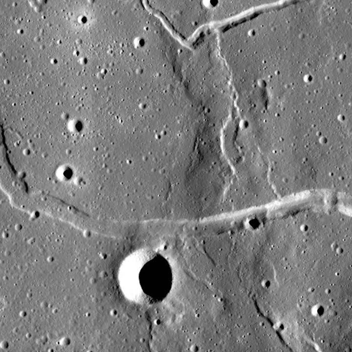 lunar lava tubes on the moon