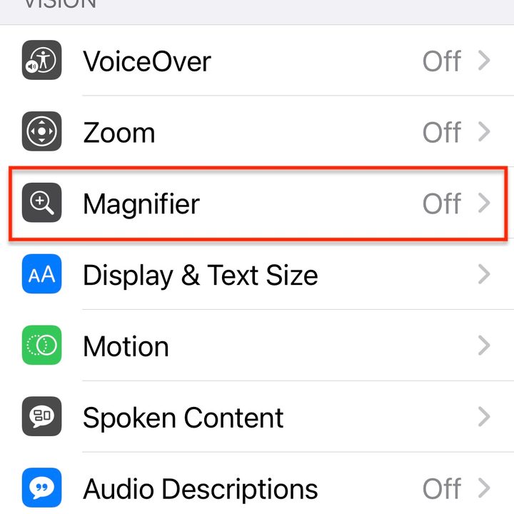 how to use ios 14 magnifier mag3