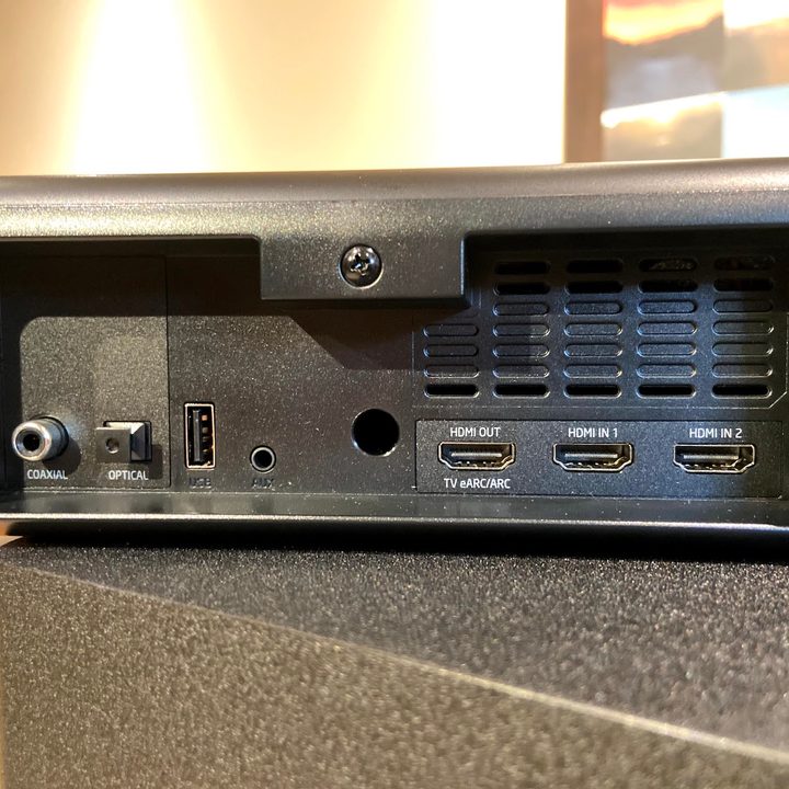 Monoprice SB-600 Dolby Atmos soundbar inputs