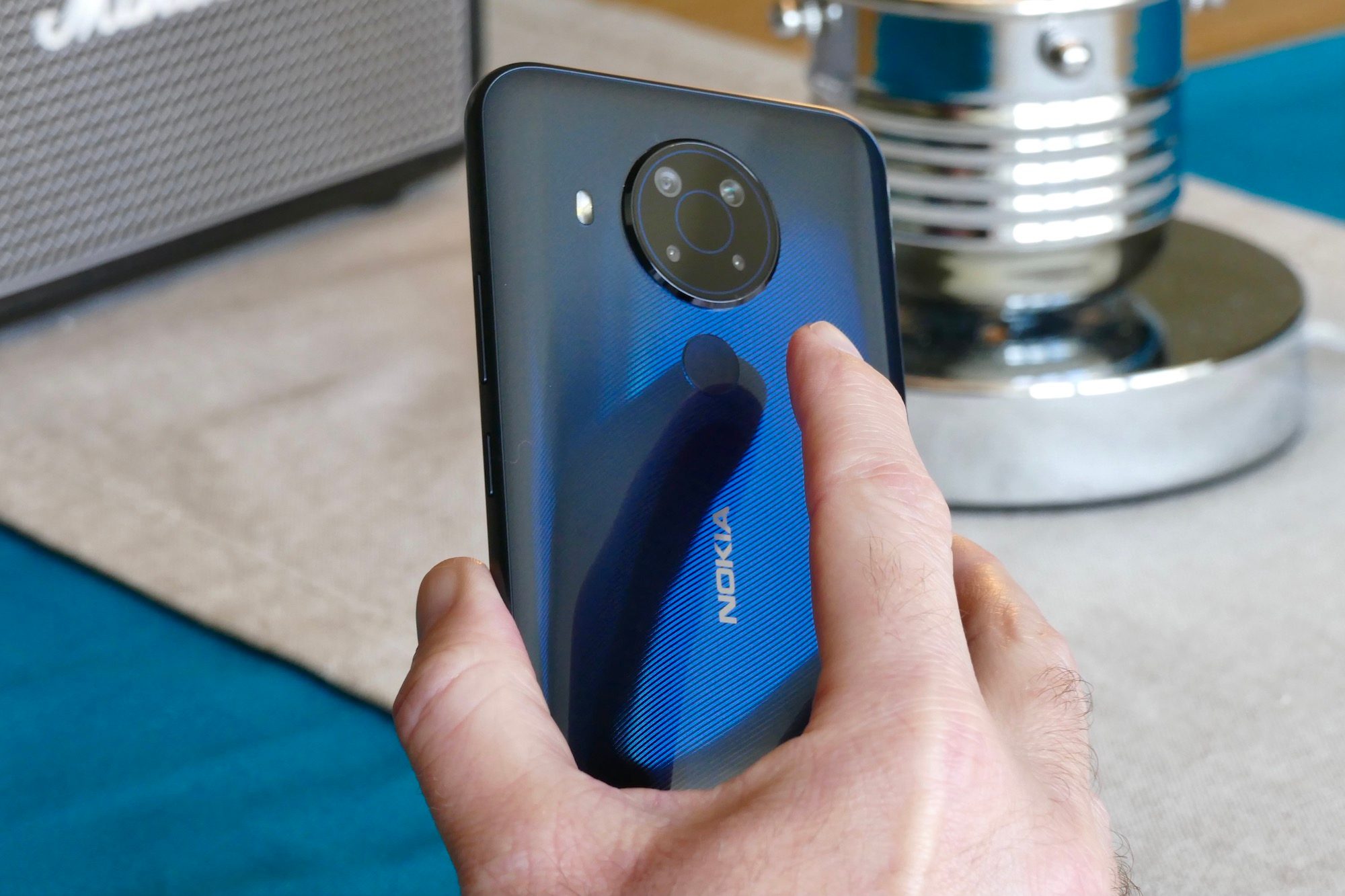 hmd global nokia 5 4 review fingerprint