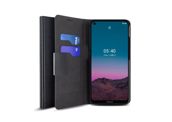 Olixar Leather-Style Nokia 5.4 Wallet Stand Case