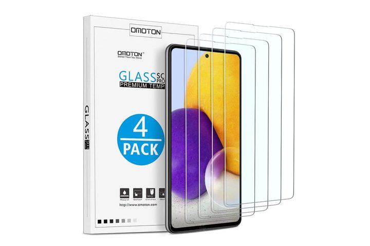 Omoton Tempered Glass Screen Protector for Samsung Galaxy A72