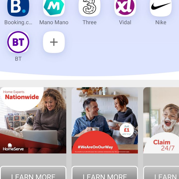 Opera Android new tabs