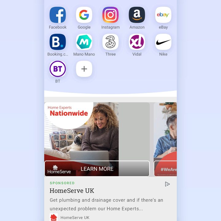 Opera Android private browser