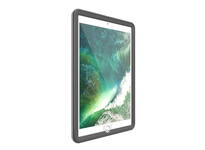 iPad nestled inside an OtterBox Unlimited Case for iPad (2018).