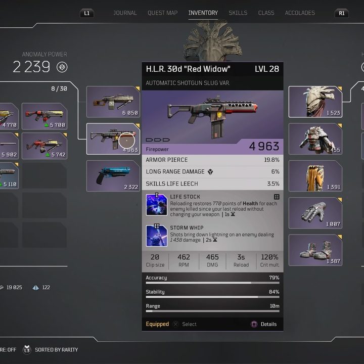 Outriders Red Widow Shotgun