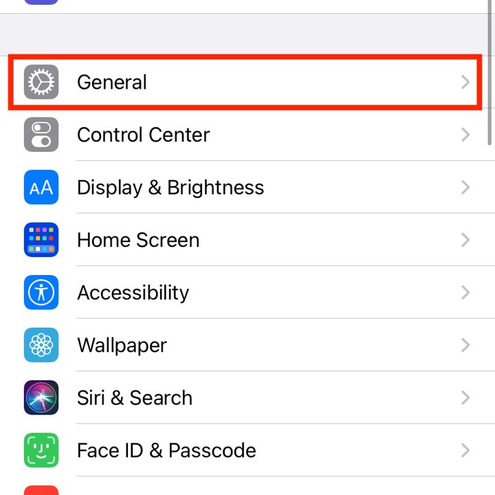Settings General