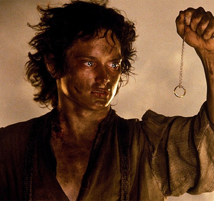 Frodo Baggins in The Lord of the Rings Trilogy.